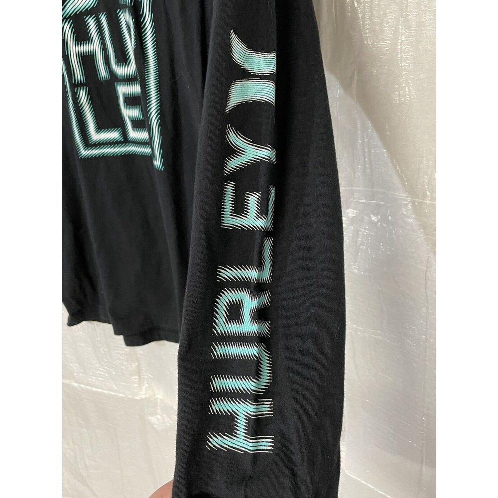 Hurley Kids Black Long Sleeve Graphic T Shirt‎ XL 13 15 YRS - Picture 3 of 6